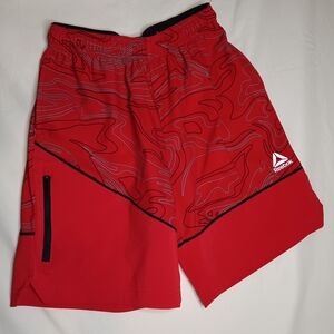 Reebok Kids Red Patterned Shorts